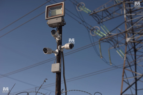 Установка видеонаблюдения на стоянке в Ленинградской области ВМ Групп